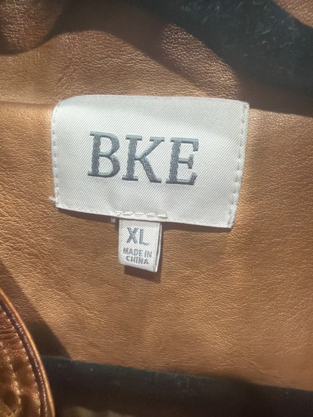 BKE Faux Leather Moto Jacket - Picture 3 of 6